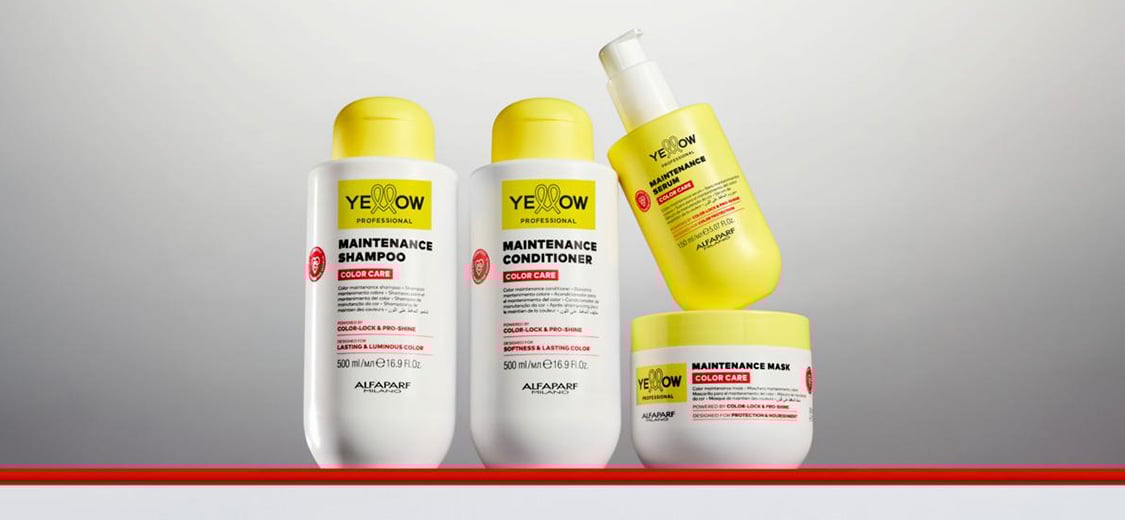 Yellow Professional Colour Protection Hair Products for Colour Treated Hair